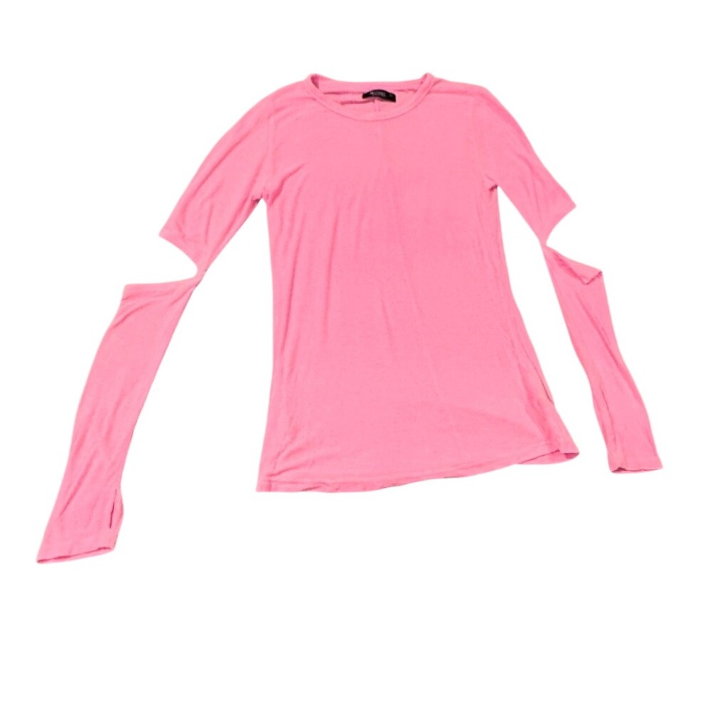 Michael Lauren Cutout Elbow Long Sleeve Top Thumbhole XS gorpcore, yogw